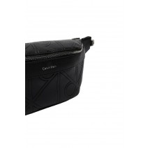 CALVIN KLEIN EMBLEM AOP EMBOSS WAISTBAG ΤΣΑΝΤΑ ΑΝΔΡΙΚΗ BLACK