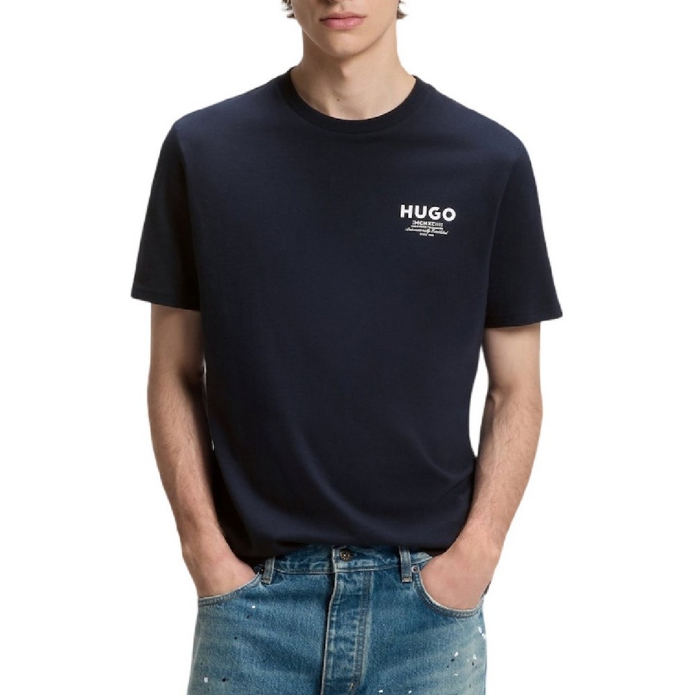 HUGO BOSS NESPTEE JERSEY T-SHIRT ΜΠΛΟΥΖΑ ΑΝΔΡΙΚΗ NAVY