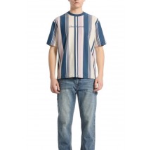 GUESS VERTICAL STRIPE TEE T-SHIRT ΜΠΛΟΥΖΑ ΑΝΔΡΙΚΗ BLUE