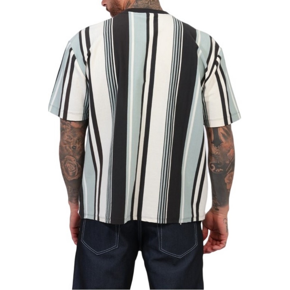 GUESS VERTICAL STRIPE TEE T-SHIRT ΜΠΛΟΥΖΑ ΑΝΔΡΙΚΗ GREEN
