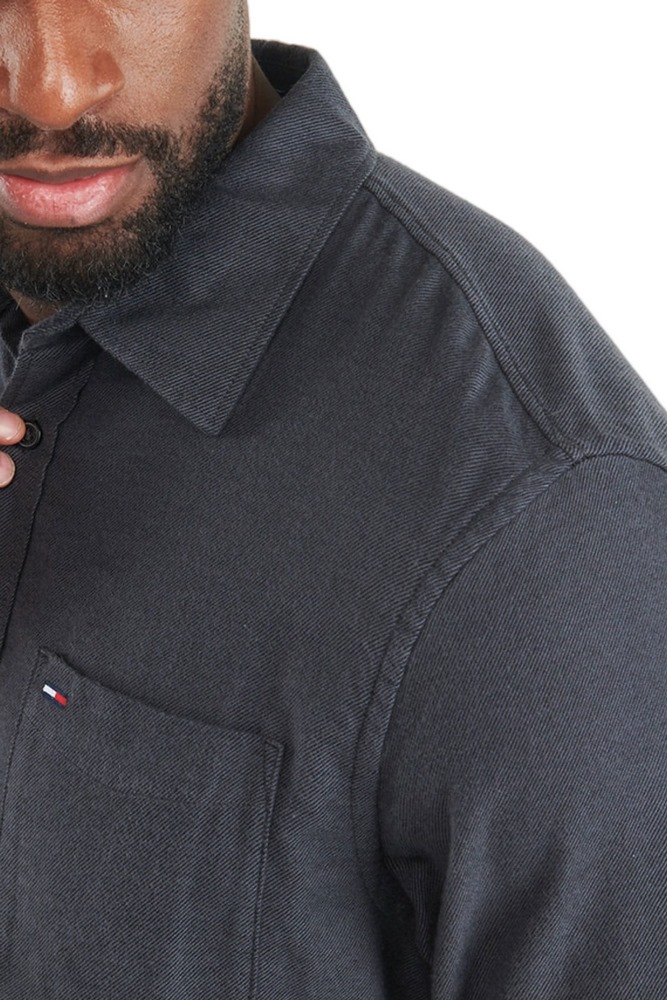 TOMMY JEANS REG FLANNEL SHIRT EXT ΠΟΥΚΑΜΙΣΟ ΑΝΔΡΙΚΟ BLACK
