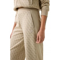 GUESS MAYA 4G WIDE LEG PANTS ΦΟΡΜΑ ΓΥΝΑΙΚΕΙΑ BEIGE