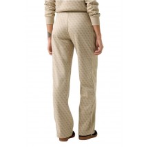 GUESS MAYA 4G WIDE LEG PANTS ΦΟΡΜΑ ΓΥΝΑΙΚΕΙΑ BEIGE