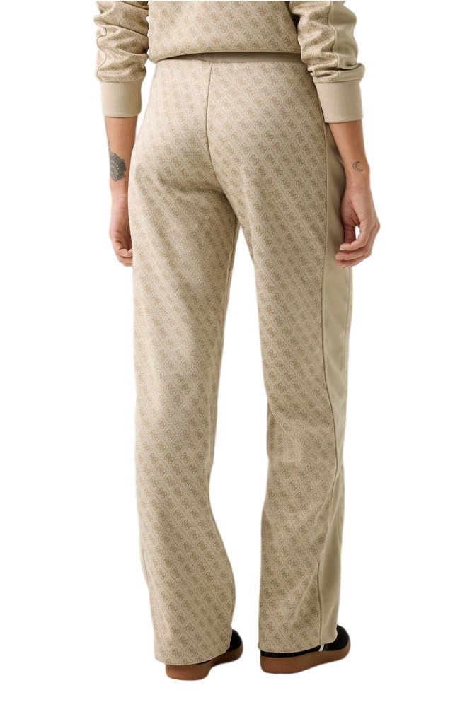 GUESS MAYA 4G WIDE LEG PANTS ΦΟΡΜΑ ΓΥΝΑΙΚΕΙΑ BEIGE