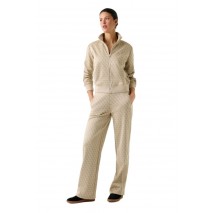 GUESS MAYA 4G WIDE LEG PANTS ΦΟΡΜΑ ΓΥΝΑΙΚΕΙΑ BEIGE