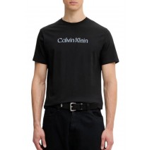 CALVIN KLEIN 30s EU SPW PUFF STNDRD GRAPHI T-SHIRT ΜΠΛΟΥΖΑ ΑΝΔΡΙΚΗ BLACK
