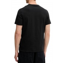 CALVIN KLEIN 30s EU SPW PUFF STNDRD GRAPHI T-SHIRT ΜΠΛΟΥΖΑ ΑΝΔΡΙΚΗ BLACK