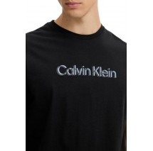 CALVIN KLEIN 30s EU SPW PUFF STNDRD GRAPHI T-SHIRT ΜΠΛΟΥΖΑ ΑΝΔΡΙΚΗ BLACK