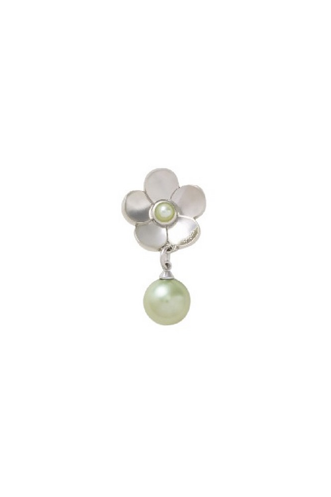 CROCS SILVER FLOWER PEARL DANGLE JIBBITZ CHARMS ΑΞΕΣΟΥΑΡ ΓΥΝΑΙΚΕΙΟ SILVER