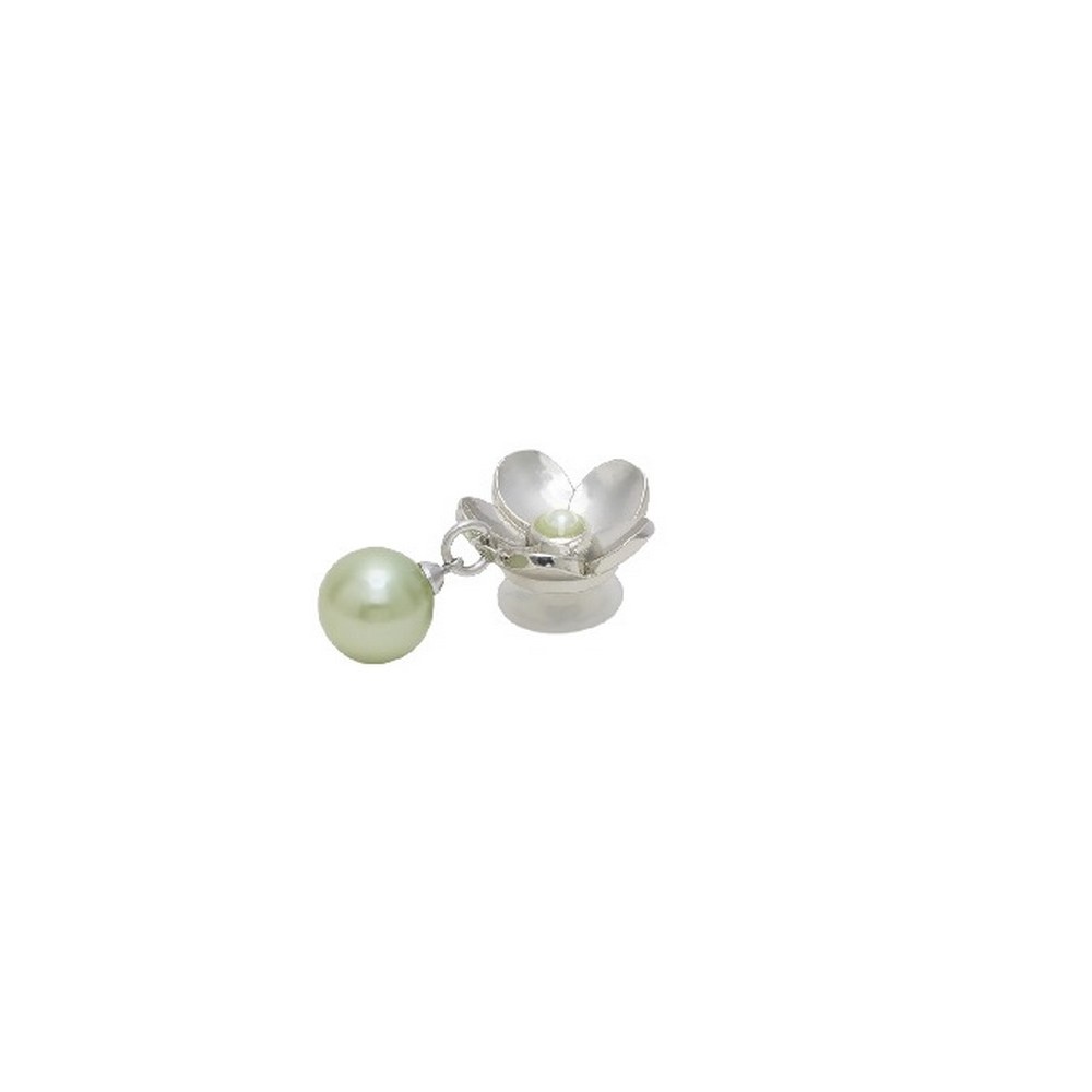 CROCS SILVER FLOWER PEARL DANGLE JIBBITZ CHARMS ΑΞΕΣΟΥΑΡ ΓΥΝΑΙΚΕΙΟ SILVER