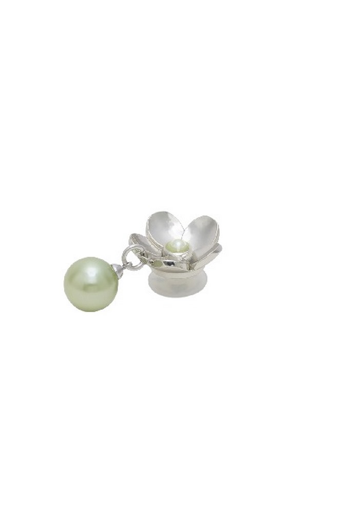CROCS SILVER FLOWER PEARL DANGLE JIBBITZ CHARMS ΑΞΕΣΟΥΑΡ ΓΥΝΑΙΚΕΙΟ SILVER