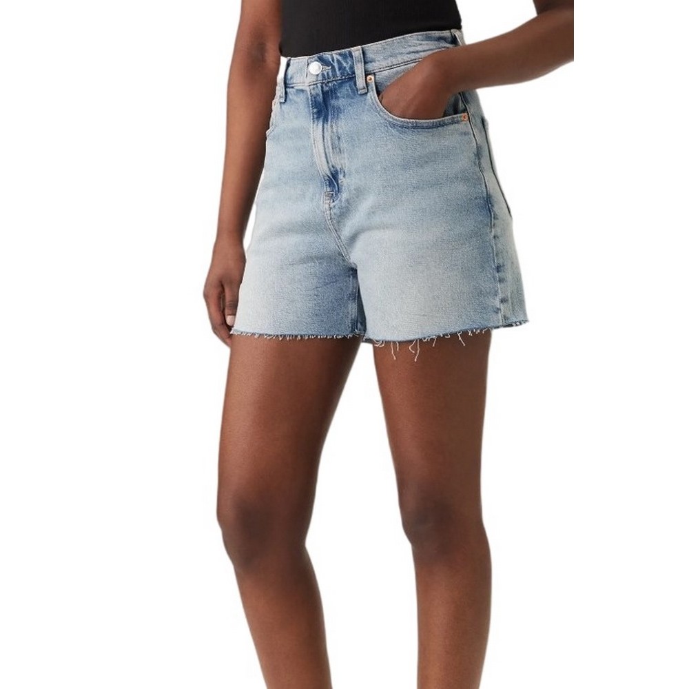 TOMMY JEANS MOM SHORT BJ8115 ΤΖΙΝ ΣΟΡΤΣ ΓΥΝΑΙΚΕΙΟ DENIM LIGHT