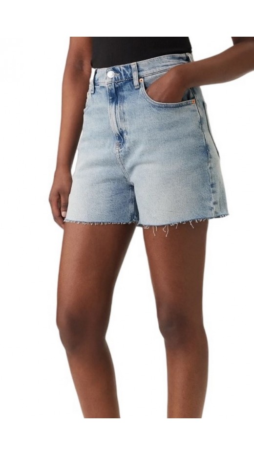 TOMMY JEANS MOM SHORT BJ8115 ΤΖΙΝ ΣΟΡΤΣ ΓΥΝΑΙΚΕΙΟ DENIM LIGHT
