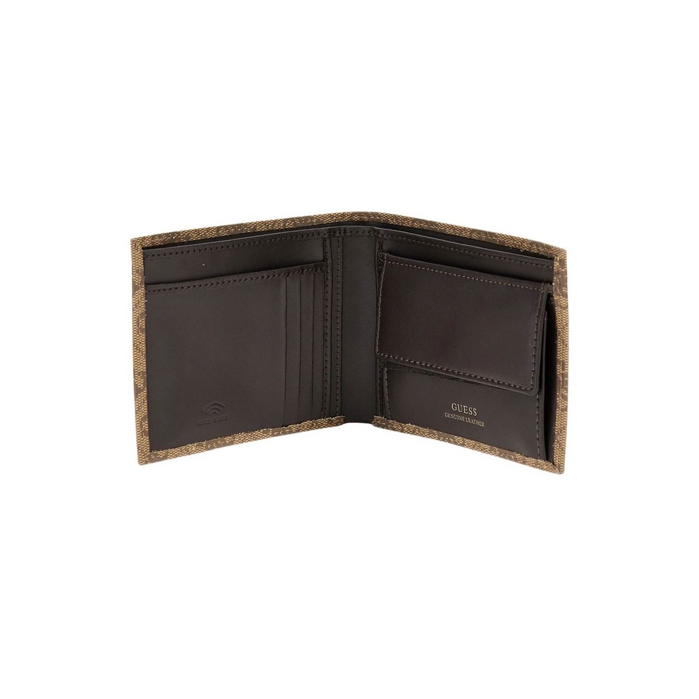 GUESS MADRID BLLFLD W COIN POCKET ΠΟΡΤΟΦΟΛΙ ΑΝΔΡΙΚΟ BEIGE