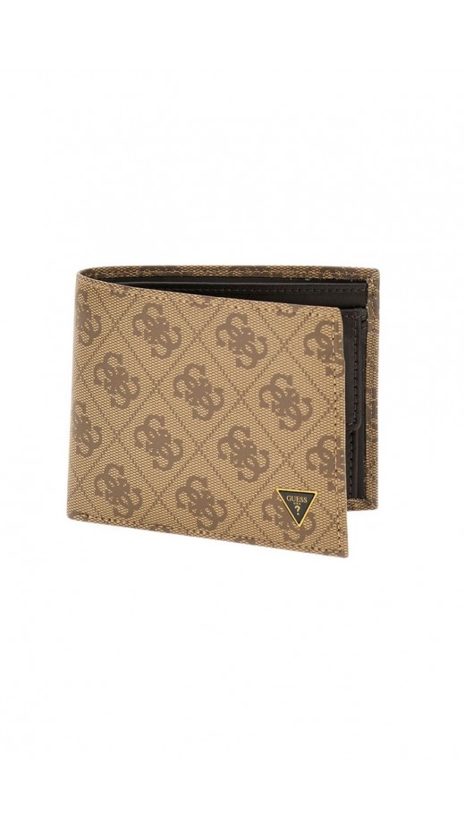 GUESS MADRID BLLFLD W COIN POCKET ΠΟΡΤΟΦΟΛΙ ΑΝΔΡΙΚΟ BEIGE
