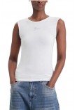 GUESS CN MINI LOGO ΤΟΠ ΜΠΛΟΥΖΑ ΓΥΝΑΙΚΕΙΑ WHITE