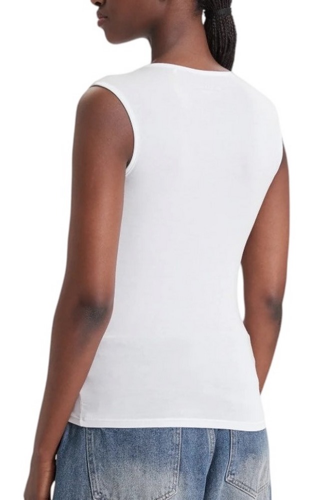 GUESS CN MINI LOGO ΤΟΠ ΜΠΛΟΥΖΑ ΓΥΝΑΙΚΕΙΑ WHITE