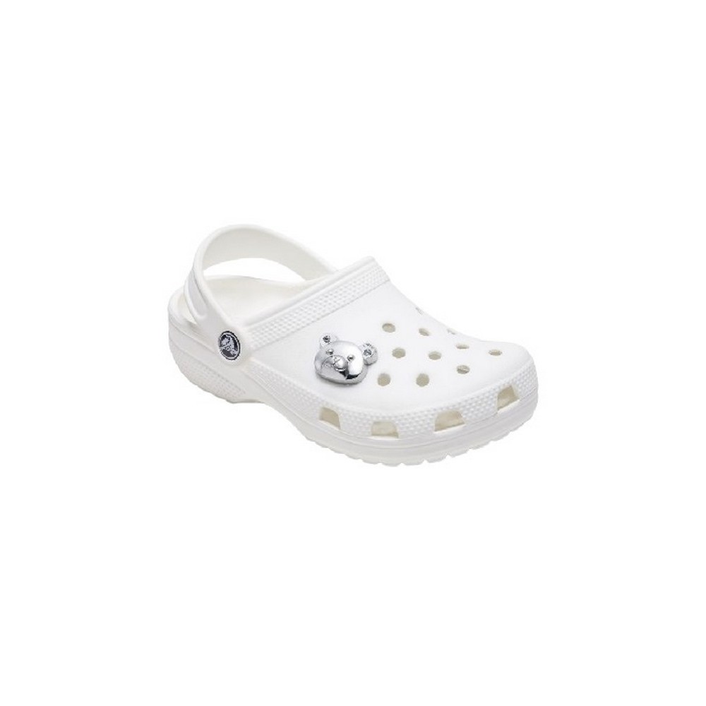 CROCS INDIE SILVER BEAR JIBBITZ CHARMS ΑΞΕΣΟΥΑΡ ΓΥΝΑΙΚΕΙΟ SILVER