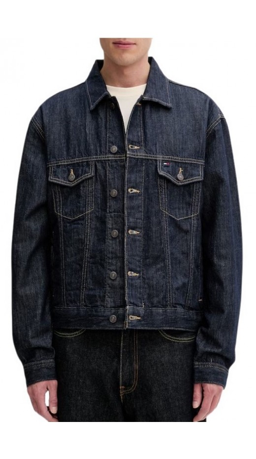 TOMMY JEANS JAIMIE RLXD TRCKR JCKT CJ5056 ΜΠΟΥΦΑΝ ΑΝΔΡΙΚΟ DENIM DARK