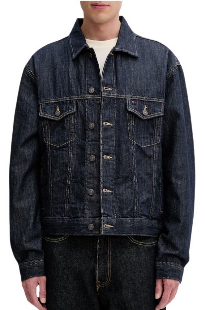 TOMMY JEANS JAIMIE RLXD TRCKR JCKT CJ5056 ΜΠΟΥΦΑΝ ΑΝΔΡΙΚΟ DENIM DARK