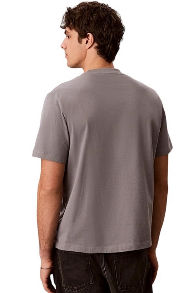 CALVIN KLEIN JEANS 30S JERSEY EASY MONOGRAM PUFF T-SHIRT ΜΠΛΟΥΖΑ ΑΝΔΡΙΚΗ GREY