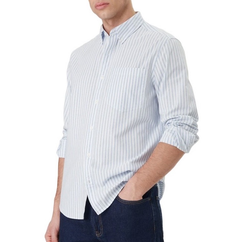 CALVIN KLEIN JEANS YD STRIPE OXFORD CLASSIC ΠΟΥΚΑΜΙΣΟ ΑΝΔΡΙΚΟ CIEL