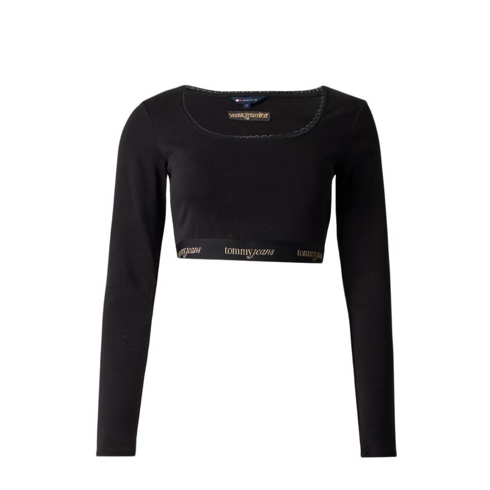 TOMMY JEANS CRP TAPE TOP ΤΟΠ ΜΠΛΟΥΖΑ ΓΥΝΑΙΚΕΙΑ BLACK