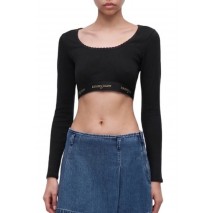 TOMMY JEANS CRP TAPE TOP ΤΟΠ ΜΠΛΟΥΖΑ ΓΥΝΑΙΚΕΙΑ BLACK