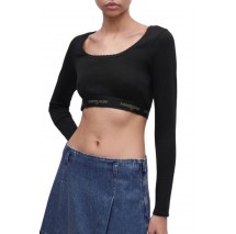 TOMMY JEANS CRP TAPE TOP ΤΟΠ ΜΠΛΟΥΖΑ ΓΥΝΑΙΚΕΙΑ BLACK