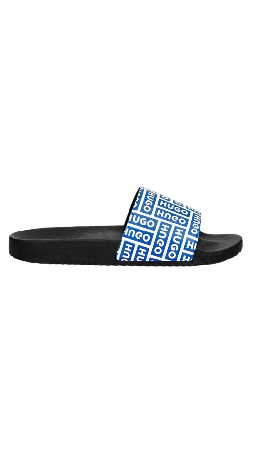 HUGO BOSS TIMEIN SLID BAOLG SANDALS ΠΑΝΤΟΦΛΕΣ ΑΝΔΡΙΚΕΣ BLUE/BLACK
