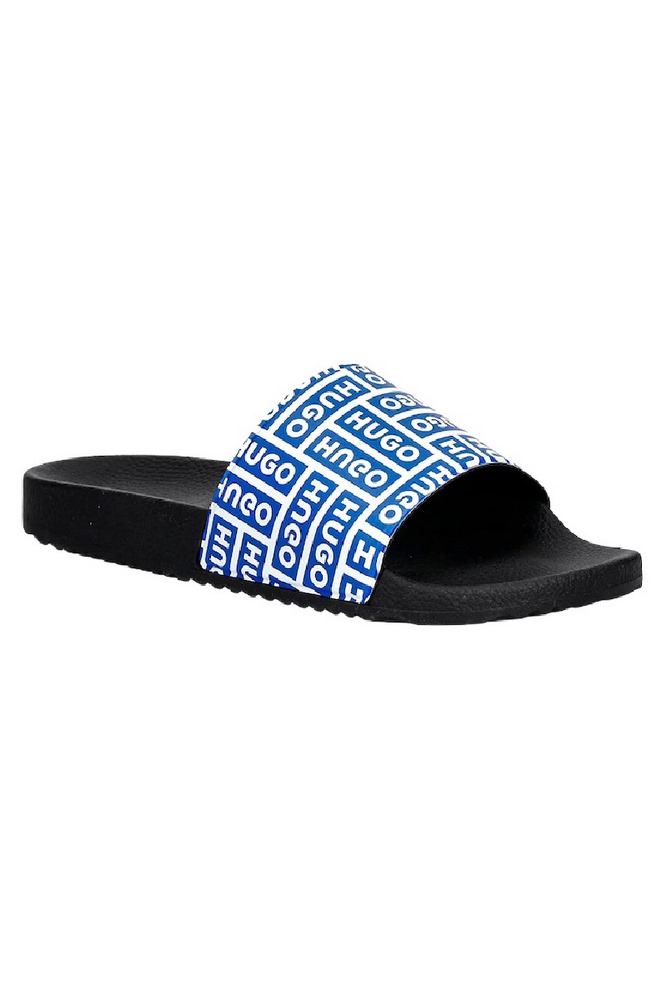 HUGO BOSS TIMEIN SLID BAOLG SANDALS ΠΑΝΤΟΦΛΕΣ ΑΝΔΡΙΚΕΣ BLUE/BLACK