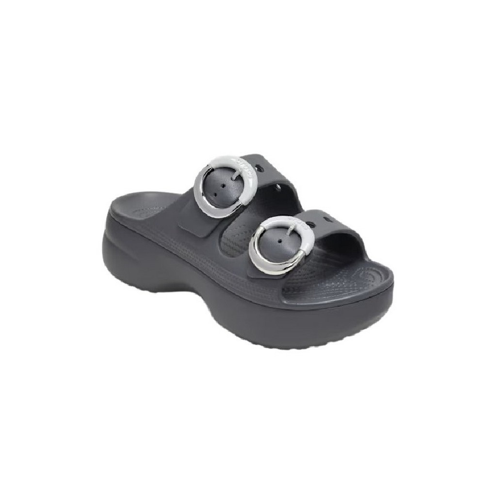 CROCS SATURDAY PLATFORM DIPPED BUCKLE SANDAL ΠΑΝΤΟΦΛΑ ΓΥΝΑΙΚΕΙΑ DARK GREY