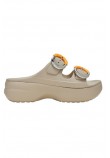 CROCS SATURDAY PLATFORM DIPPED BUCKLE SANDAL ΠΑΝΤΟΦΛΑ ΓΥΝΑΙΚΕΙΑ BEIGE
