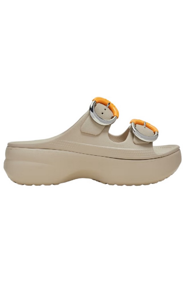 CROCS SATURDAY PLATFORM DIPPED BUCKLE SANDAL ΠΑΝΤΟΦΛΑ ΓΥΝΑΙΚΕΙΑ BEIGE