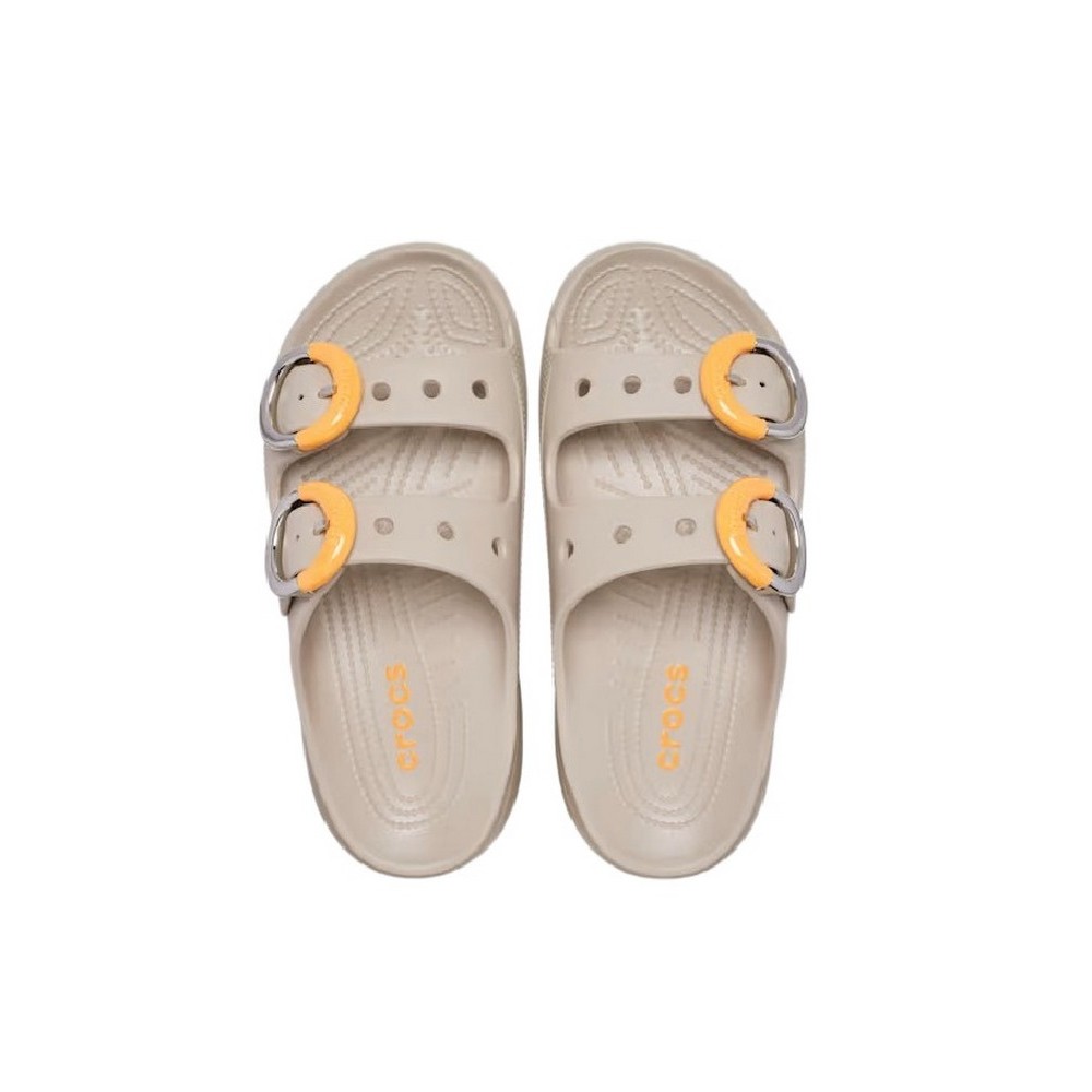 CROCS SATURDAY PLATFORM DIPPED BUCKLE SANDAL ΠΑΝΤΟΦΛΑ ΓΥΝΑΙΚΕΙΑ BEIGE