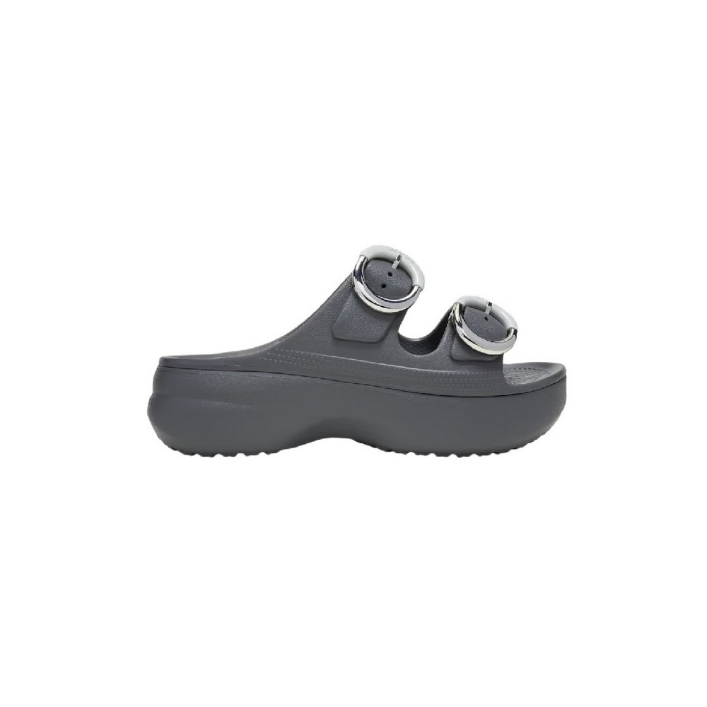 CROCS SATURDAY PLATFORM DIPPED BUCKLE SANDAL ΠΑΝΤΟΦΛΑ ΓΥΝΑΙΚΕΙΑ DARK GREY