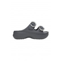 CROCS SATURDAY PLATFORM DIPPED BUCKLE SANDAL ΠΑΝΤΟΦΛΑ ΓΥΝΑΙΚΕΙΑ DARK GREY
