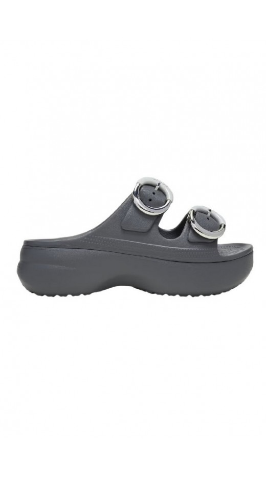 CROCS SATURDAY PLATFORM DIPPED BUCKLE SANDAL ΠΑΝΤΟΦΛΑ ΓΥΝΑΙΚΕΙΑ DARK GREY