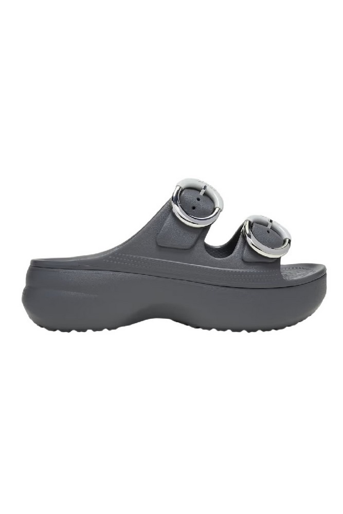 CROCS SATURDAY PLATFORM DIPPED BUCKLE SANDAL ΠΑΝΤΟΦΛΑ ΓΥΝΑΙΚΕΙΑ DARK GREY