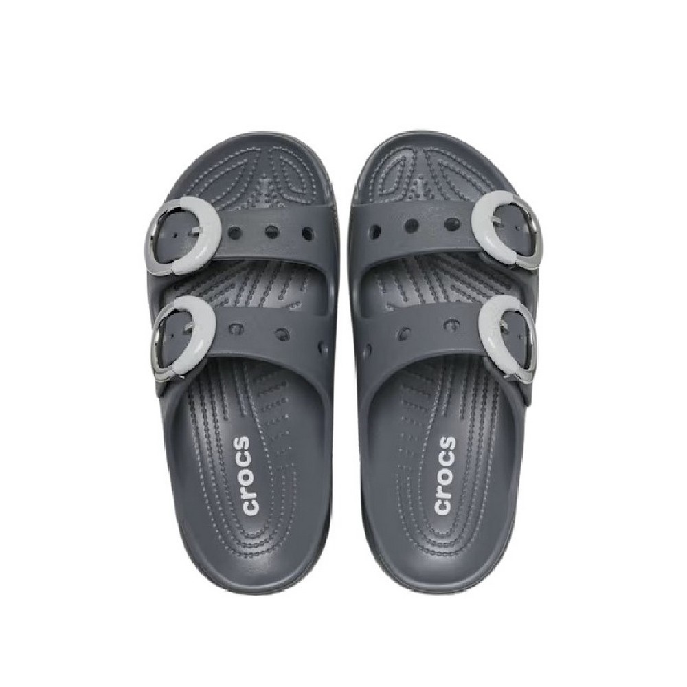 CROCS SATURDAY PLATFORM DIPPED BUCKLE SANDAL ΠΑΝΤΟΦΛΑ ΓΥΝΑΙΚΕΙΑ DARK GREY