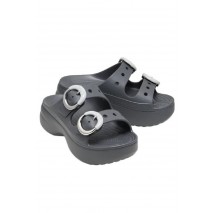 CROCS SATURDAY PLATFORM DIPPED BUCKLE SANDAL ΠΑΝΤΟΦΛΑ ΓΥΝΑΙΚΕΙΑ DARK GREY