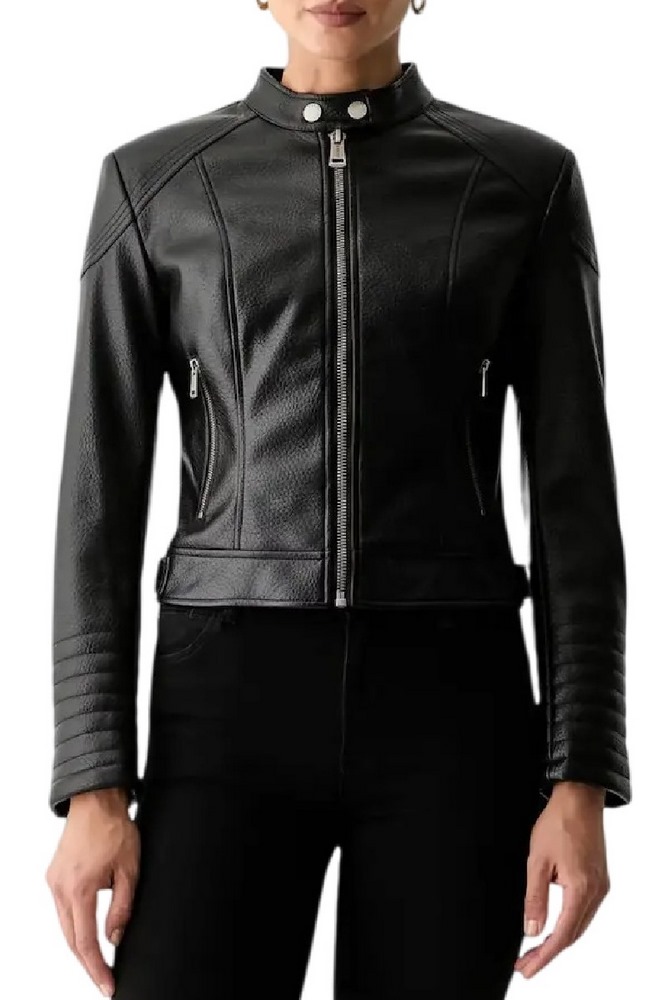 GUESS MARLENE CARIBOU PU MOTO JKT ΜΠΟΥΦΑΝ ΓΥΝΑΙΚΕΙΟ BLACK