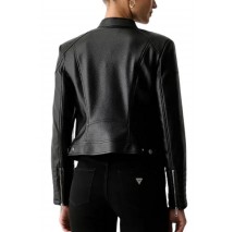 GUESS MARLENE CARIBOU PU MOTO JKT ΜΠΟΥΦΑΝ ΓΥΝΑΙΚΕΙΟ BLACK