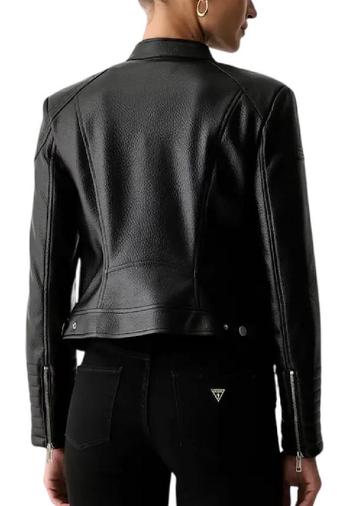 GUESS MARLENE CARIBOU PU MOTO JKT ΜΠΟΥΦΑΝ ΓΥΝΑΙΚΕΙΟ BLACK
