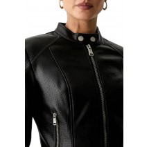GUESS MARLENE CARIBOU PU MOTO JKT ΜΠΟΥΦΑΝ ΓΥΝΑΙΚΕΙΟ BLACK