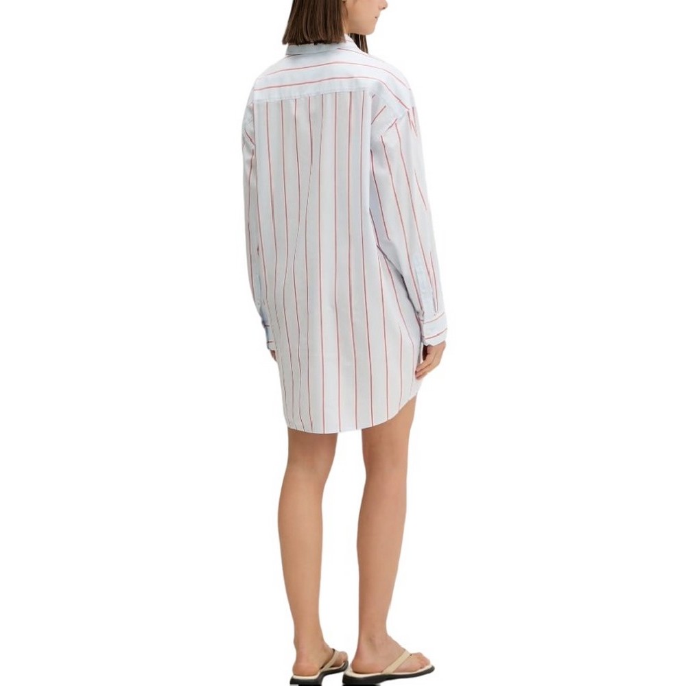 TOMMY JEANS OVS SHIRT DRESS ΠΟΥΚΑΜΙΣΟ ΓΥΝΑΙΚΕΙΟ CIEL