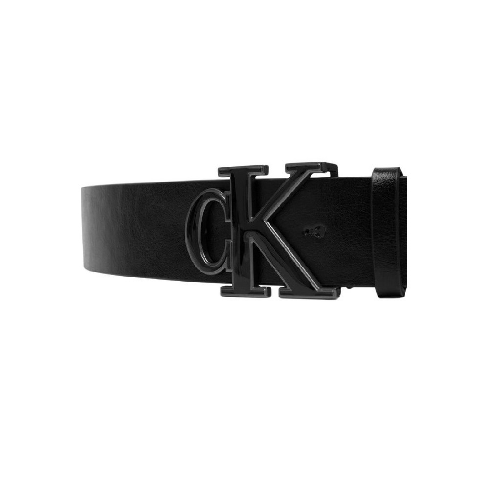 CALVIN KLEIN ENAMEL BUCKLE 40MM ΖΩΝΗ ΑΝΔΡΙΚΗ BLACK