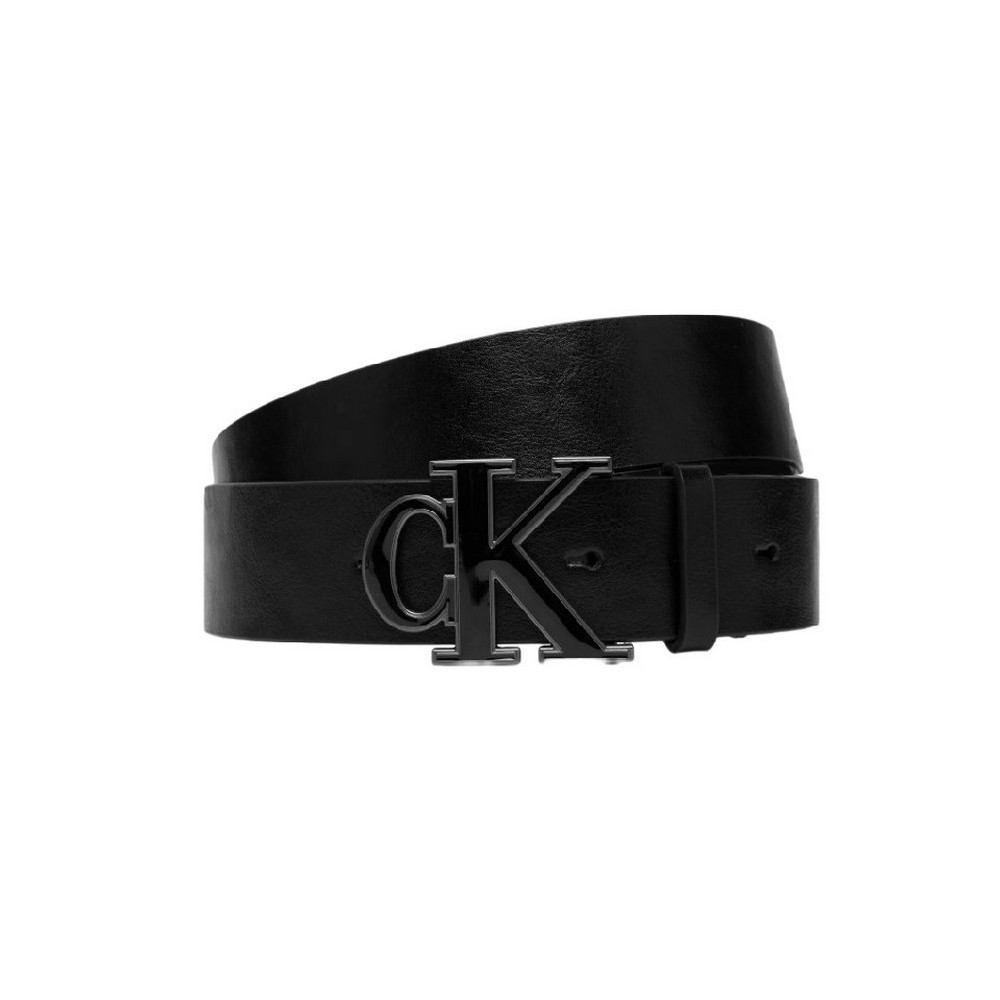 CALVIN KLEIN ENAMEL BUCKLE 40MM ΖΩΝΗ ΑΝΔΡΙΚΗ BLACK