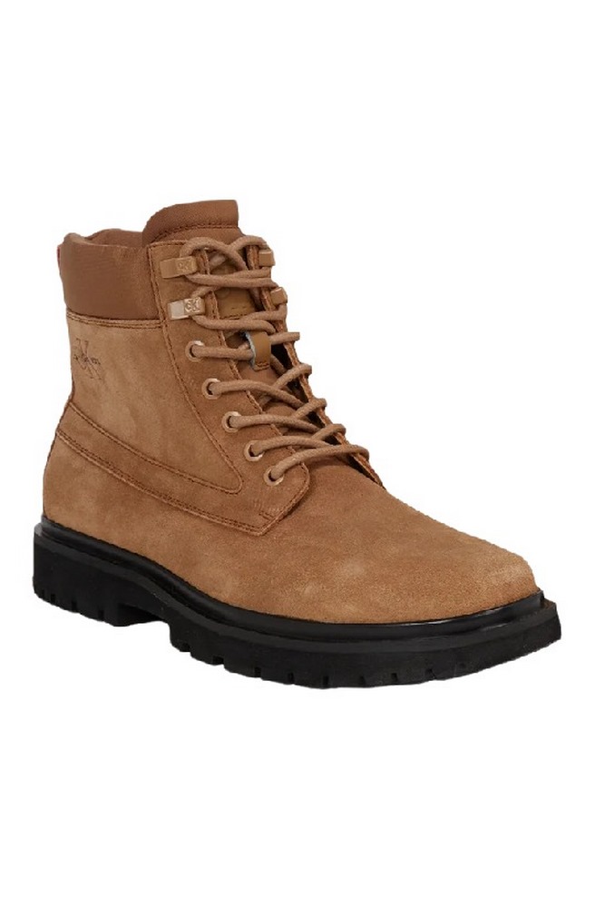 CALVIN KLEIN JEANS EVA MID LACEUP BOOT SUEDE ΠΑΠΟΥΤΣΙ ΑΝΔΡΙΚΟ BROWN