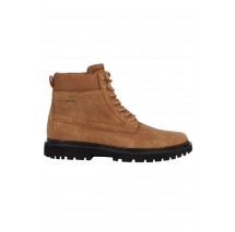 CALVIN KLEIN JEANS EVA MID LACEUP BOOT SUEDE ΠΑΠΟΥΤΣΙ ΑΝΔΡΙΚΟ BROWN